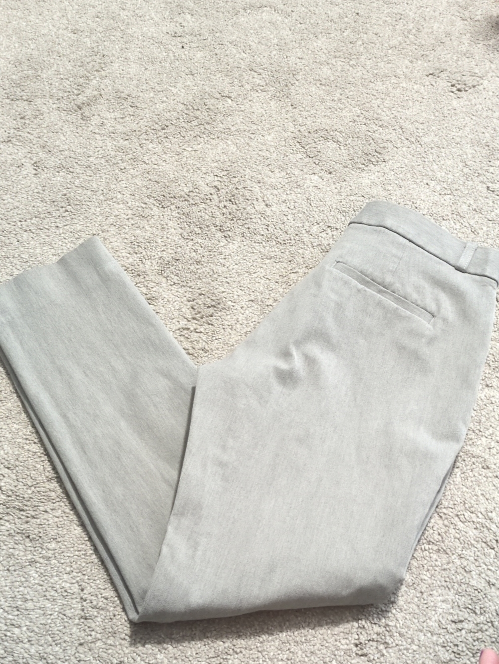 Banana Republic Light Gray Cropped Dress Pants
